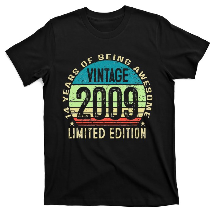 14 Year Old Giftss N Vintage 2009 14th Birthday T-Shirt