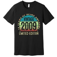 14 Year Old Giftss N Vintage 2009 14th Birthday Premium T-Shirt