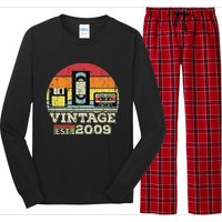 14 Year Old Vintage 2009 14th Birthday Gifts Forss Long Sleeve Pajama Set