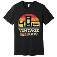 14 Year Old Vintage 2009 14th Birthday Gifts Forss Premium T-Shirt