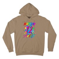 12 Years Old 12th Birthday Art Painting Bday Party Artist Hoodie