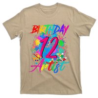 12 Years Old 12th Birthday Art Painting Bday Party Artist T-Shirt