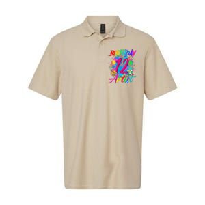 12 Years Old 12th Birthday Art Painting Bday Party Artist Softstyle Adult Sport Polo