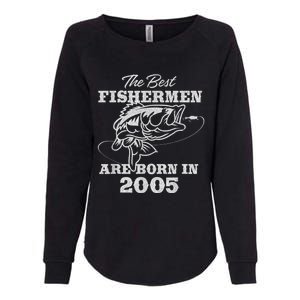 18 Year Old Fisherman: Fishing 2005 18th Birthday Womens California Wash Sweatshirt