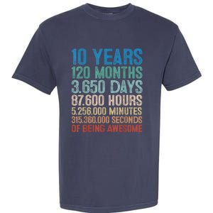 10 Year Old Gift Decorations 10th Bday Awesome 2013 Birthday Garment-Dyed Heavyweight T-Shirt