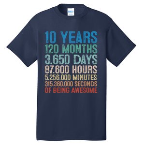 10 Year Old Gift Decorations 10th Bday Awesome 2013 Birthday Tall T-Shirt