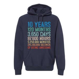 10 Year Old Gift Decorations 10th Bday Awesome 2013 Birthday Premium Hoodie