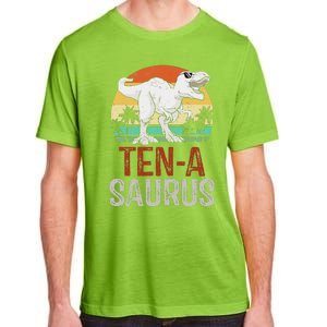 10 Years Old Dinosaur Trex Awesome Since 2013 Birthday Adult ChromaSoft Performance T-Shirt