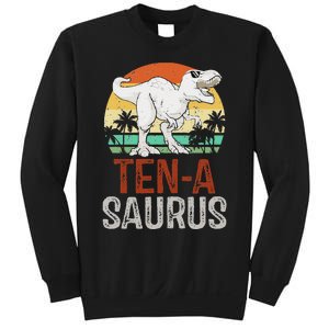 10 Years Old Dinosaur Trex Awesome Since 2013 Birthday Sweatshirt