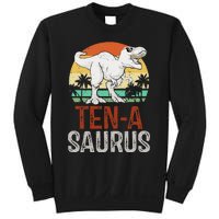 10 Years Old Dinosaur Trex Awesome Since 2013 Birthday Sweatshirt