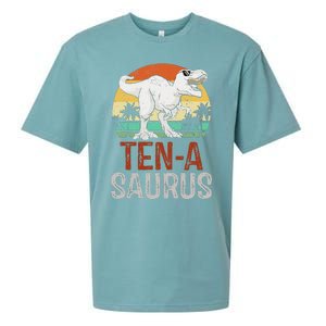 10 Years Old Dinosaur Trex Awesome Since 2013 Birthday Sueded Cloud Jersey T-Shirt