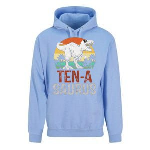 10 Years Old Dinosaur Trex Awesome Since 2013 Birthday Unisex Surf Hoodie