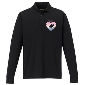 10 Year Old Cute Horse Riding Birthday Performance Long Sleeve Polo