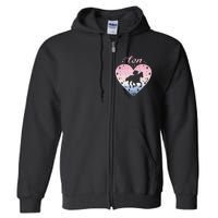 10 Year Old Cute Horse Riding Birthday Full Zip Hoodie