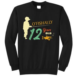 12 Year Old Fishing Gift 12 Yo Twelve Year Old 12th Birthday Sweatshirt