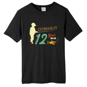 12 Year Old Fishing Gift 12 Yo Twelve Year Old 12th Birthday Tall Fusion ChromaSoft Performance T-Shirt