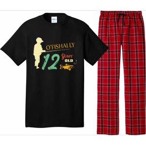 12 Year Old Fishing Gift 12 Yo Twelve Year Old 12th Birthday Pajama Set