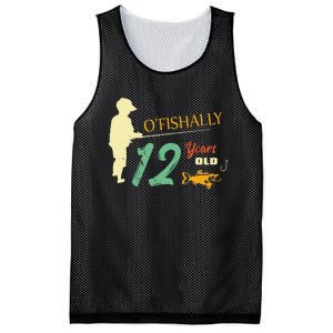 12 Year Old Fishing Gift 12 Yo Twelve Year Old 12th Birthday Mesh Reversible Basketball Jersey Tank