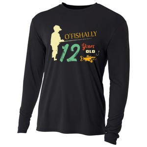 12 Year Old Fishing Gift 12 Yo Twelve Year Old 12th Birthday Cooling Performance Long Sleeve Crew