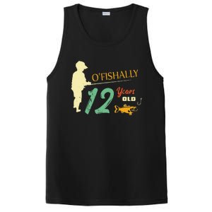 12 Year Old Fishing Gift 12 Yo Twelve Year Old 12th Birthday PosiCharge Competitor Tank