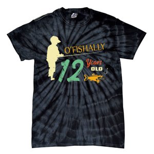 12 Year Old Fishing Gift 12 Yo Twelve Year Old 12th Birthday Tie-Dye T-Shirt