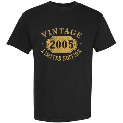 18 years old 18th Birthday Anniversary Best Limited 2005 Garment-Dyed Heavyweight T-Shirt