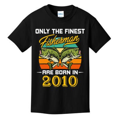 12 Years Old Fisherman Born In 2010 Cute 12th Birthday Kids T-Shirt