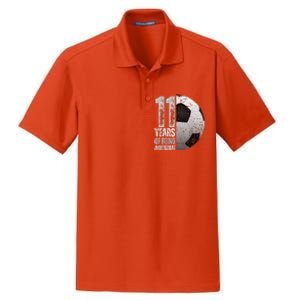 11 Year Old Soccer 11th Birthday Player Bday Party Dry Zone Grid Polo