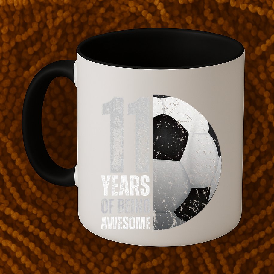 11 Year Old Soccer 11th Birthday Player Bday Party Mug