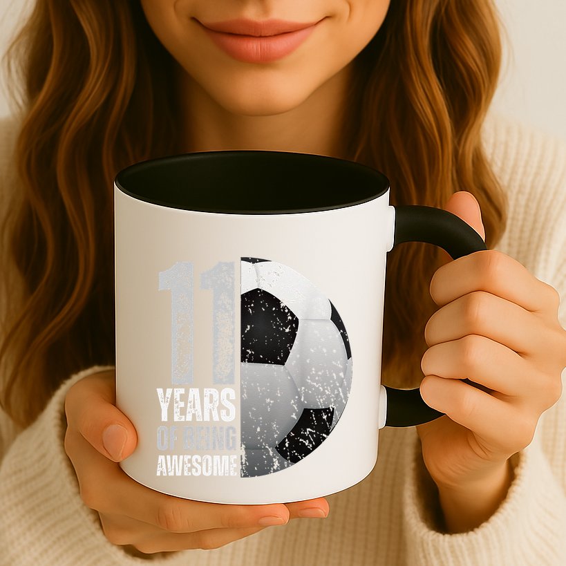 11 Year Old Soccer 11th Birthday Player Bday Party Mug