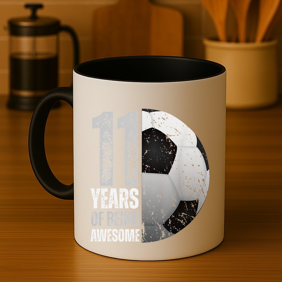 11 Year Old Soccer 11th Birthday Player Bday Party Mug