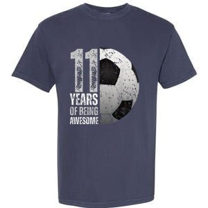 11 Year Old Soccer 11th Birthday Player Bday Party Garment-Dyed Heavyweight T-Shirt