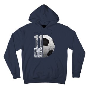 11 Year Old Soccer 11th Birthday Player Bday Party Hoodie