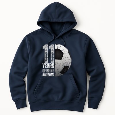 11 Year Old Soccer 11th Birthday Player Bday Party Hoodie