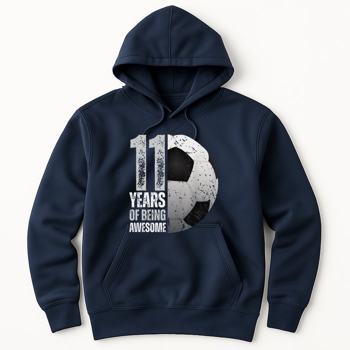 11 Year Old Soccer 11th Birthday Player Bday Party Hoodie