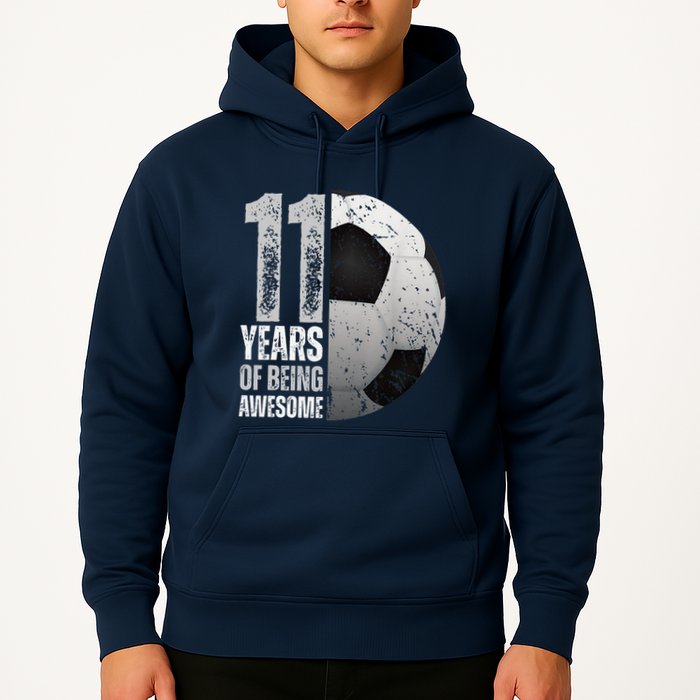 11 Year Old Soccer 11th Birthday Player Bday Party Hoodie