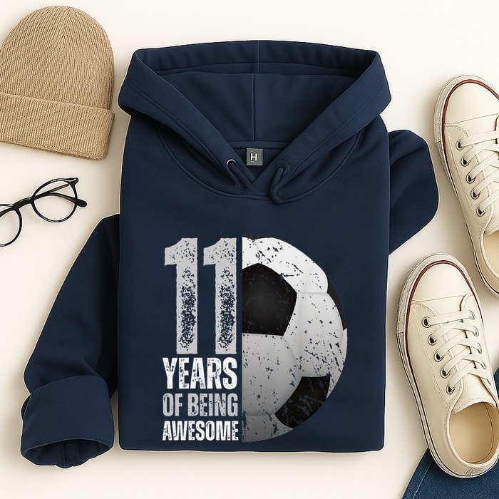 11 Year Old Soccer 11th Birthday Player Bday Party Hoodie