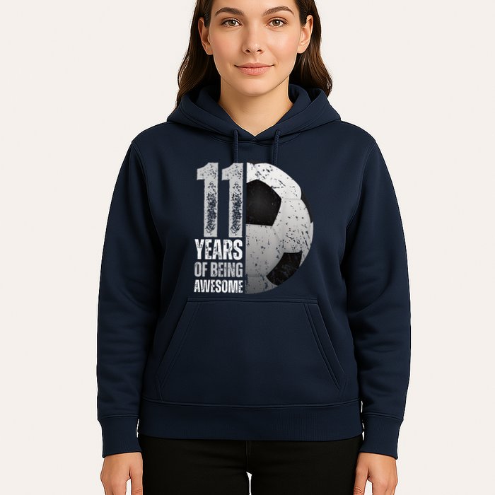 11 Year Old Soccer 11th Birthday Player Bday Party Hoodie