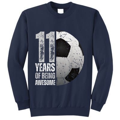 11 Year Old Soccer 11th Birthday Player Bday Party Sweatshirt