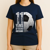 11 Year Old Soccer 11th Birthday Player Bday Party T-Shirt