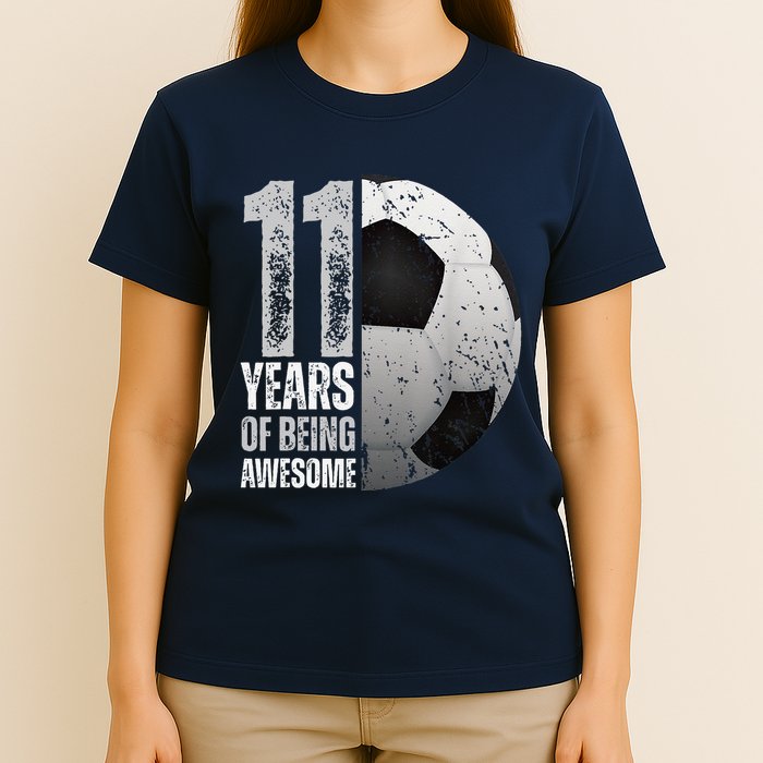 11 Year Old Soccer 11th Birthday Player Bday Party T-Shirt