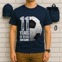 11 Year Old Soccer 11th Birthday Player Bday Party T-Shirt
