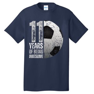 11 Year Old Soccer 11th Birthday Player Bday Party Tall T-Shirt