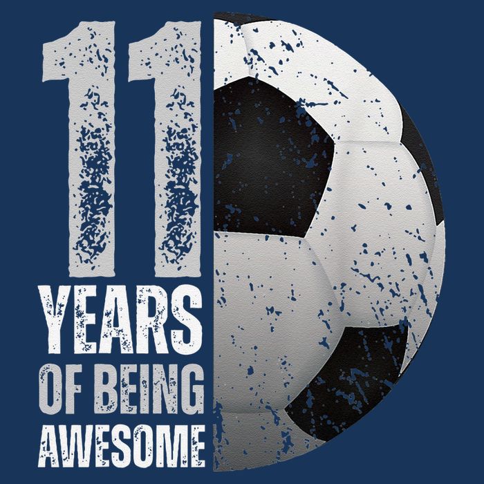 11 Year Old Soccer 11th Birthday Player Bday Party Drawstring Bag