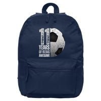 11 Year Old Soccer 11th Birthday Player Bday Party 16 in Basic Backpack
