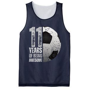 11 Year Old Soccer 11th Birthday Player Bday Party Mesh Reversible Basketball Jersey Tank