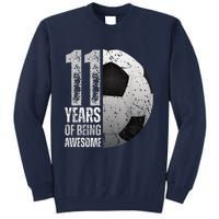 11 Year Old Soccer 11th Birthday Player Bday Party Tall Sweatshirt