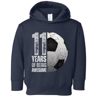 11 Year Old Soccer 11th Birthday Player Bday Party Toddler Hoodie