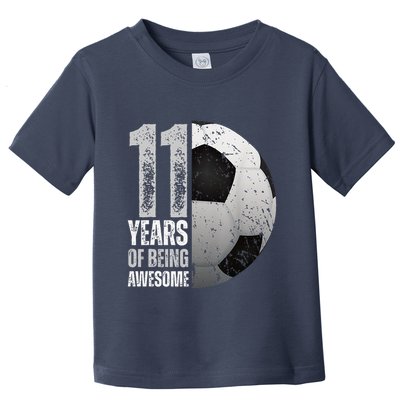 11 Year Old Soccer 11th Birthday Player Bday Party Toddler T-Shirt