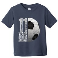 11 Year Old Soccer 11th Birthday Player Bday Party Toddler T-Shirt